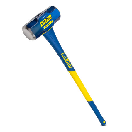 Estwing 16-Pound Hard Face Sledge Hammer, 36-Inch Fiberglass Handle 42344